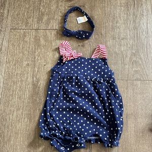 GYMBOREE Stars and Stripes romper (size 3-6 months)